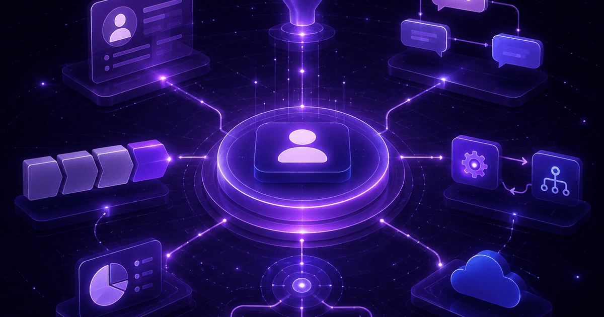 Painel do Kommo CRM com funil de vendas integrado ao WhatsApp