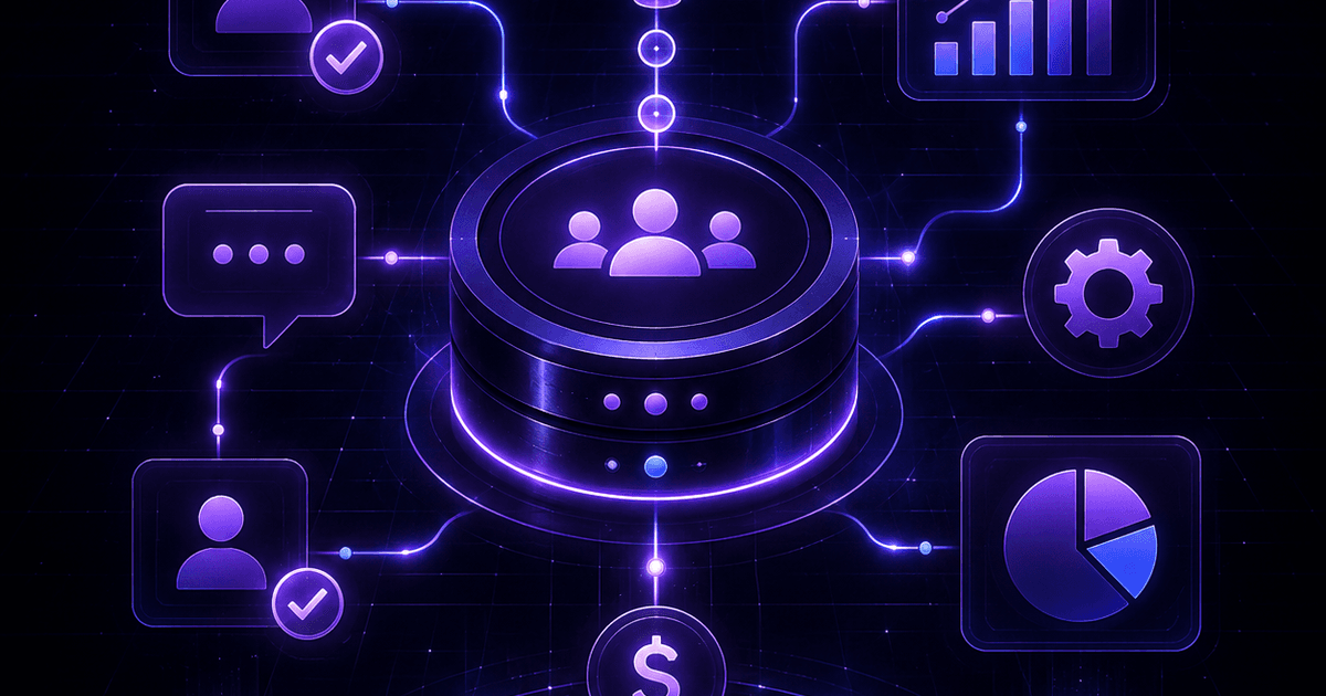 Tela de um sistema de CRM com funil de vendas e contatos organizados