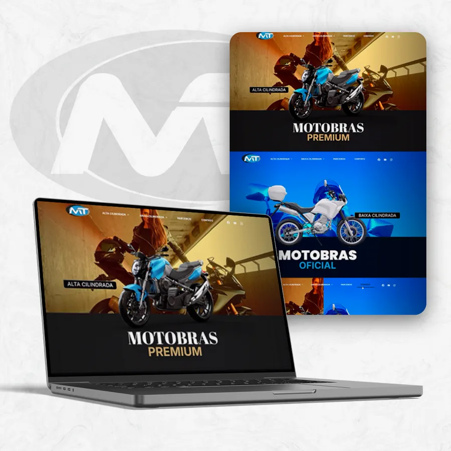 Site da Motobras Premium desenvolvido pela OxBrand