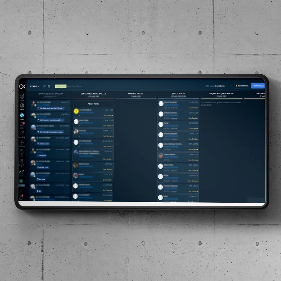 CRM implementado para a Truck Center Express pela OxBrand